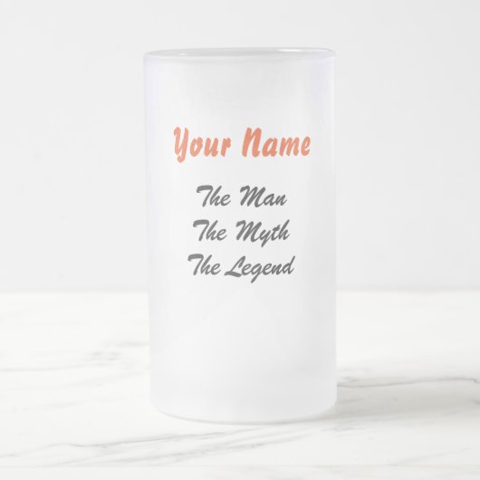 Man, Myth, Legend Kikkerglas Matglas Bierpul (Center)