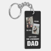 Man Myth Legend Papa Gepersonaliseerd Vaderdag Sleutelhanger (Voorkant Links)