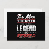Man Myth Legende Retirement Grandpa Gift Briefkaart (Voorkant / Achterkant)