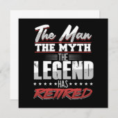 Man Myth Legende Retirement Grandpa Gift Kaart (Voorkant / Achterkant)