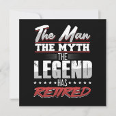 Man Myth Legende Retirement Grandpa Gift Kaart (Voorkant)