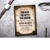 Man Myth Legende Retirement Uitnodiging