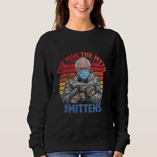 Man Myth Mittens Funny Inauguration Bernie Sanders Trui (Voorkant)