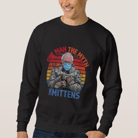 Man Myth Mittens Funny Inauguration Bernie Sanders Trui (Voorkant)