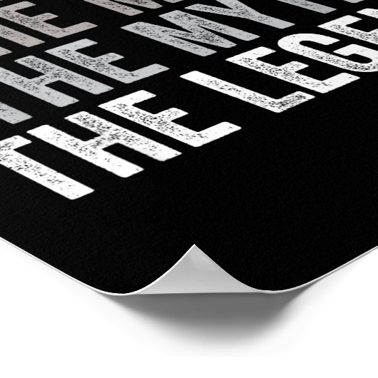 Man Myth The Legend Contractor Dad Funny General C Poster (Hoek)