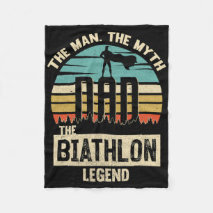 Man Mythe Legend Dad Biathlon Fleece Deken