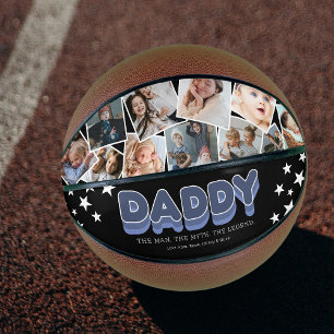 “Man. Mythe. Legende.” Daddy Foto Basketbal Cadeau