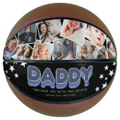 “Man. Mythe. Legende.” Daddy Foto Basketbal Cadeau (Voorkant)