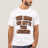 Man mythe legende naam Fun Brick Wall T-shirt (Voorkant)