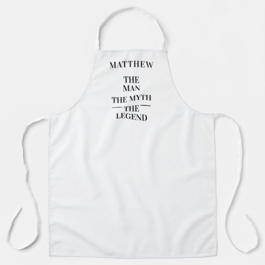 Man mythe legende naam schort (Voorkant)