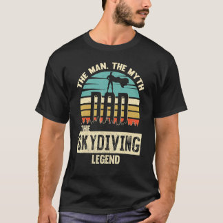 Man Mythe Legende Papa Skydiving T-shirt
