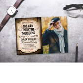 Man Mythe Legende Pensioen Uitnodiging