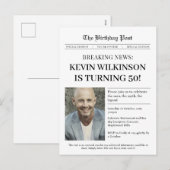 Man, mythe, legende, verjaardagsuitnodiging feestdagenkaart (Voorkant / Achterkant)