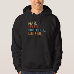 Man Mythe Pickleball Legende Retro Vintage 8 Hoodie