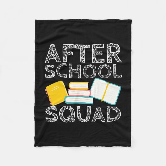 Man na school squad coole leraar schoolmedewerker fleece deken (Voorkant)