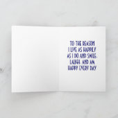 MAN NAMENS VERKLAART ZIJN VERLIES OVER JUBILEUM KAART (Binnen)