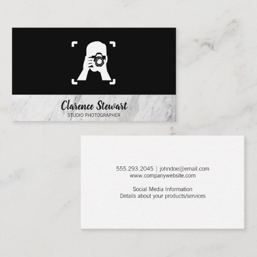 Man nemen Afbeelding Logo Visitekaartje (Voorkant / Achterkant)