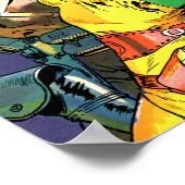 MAN O' MARS Cool  Comic Book Hoesje Art Poster (Hoek)