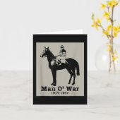 Man O War  Race Horse Kaart (Gele Bloem)