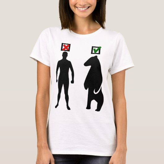 man of beer feministische meme zwart t-shirt (Voorkant)