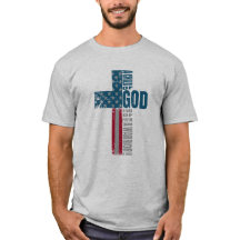 Man of Faith American Flag Cross Distress