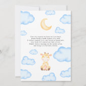 Man of Girl Gender onthullen Baby Animal Invitatio Kaart (Achterkant)