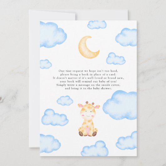 Man of Girl Gender onthullen Baby Animal Invitatio Kaart (Achterkant)