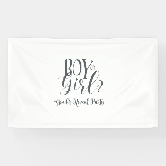 Man of Girl Gender Revel Banner (Horizontaal)