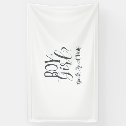 Man of Girl Gender Revel Banner (Verticaal)