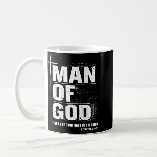 Man Of God Christian Dad Bible Verse Timothy 6 11  Koffiemok (Links)