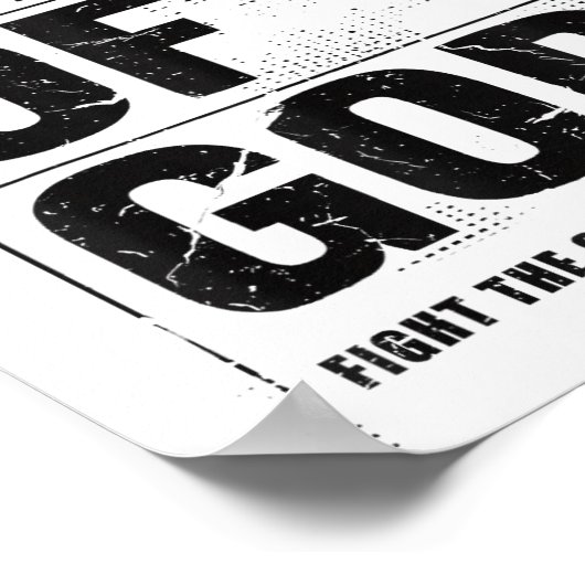 Man Of God Christian Dad Bible Verse Timothy 6 11  Poster (Hoek)