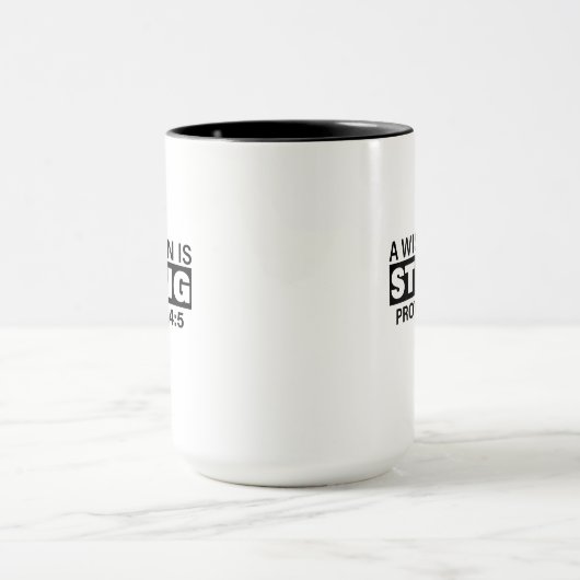 Man of God Koffie Mok - "Een wijs Man is sterk" (Midden)