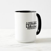 Man of God Koffie Mok - "Een wijs Man is sterk" (Voorkant rechts)