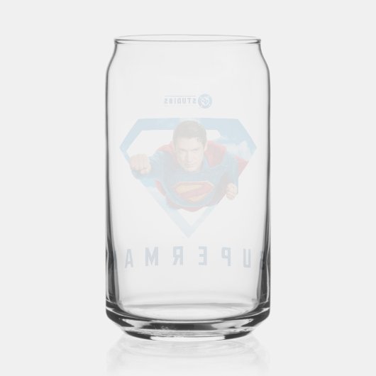 Man of Steel in Flight Blikvorm Glas (Achterkant)