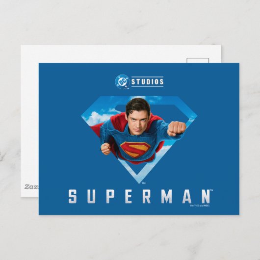 Man of Steel in Flight Briefkaart (Voorkant / Achterkant)