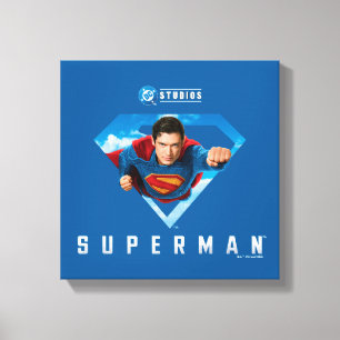 Man of Steel in Flight Canvas Afdruk