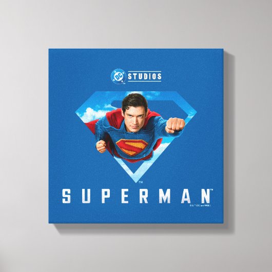 Man of Steel in Flight Canvas Afdruk (Voorkant)