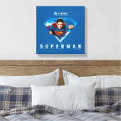 Man of Steel in Flight Canvas Afdruk (Insitu (Slaapkamer))