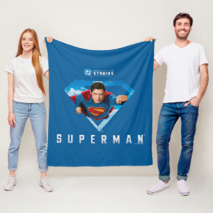 Man of Steel in Flight Fleece Deken