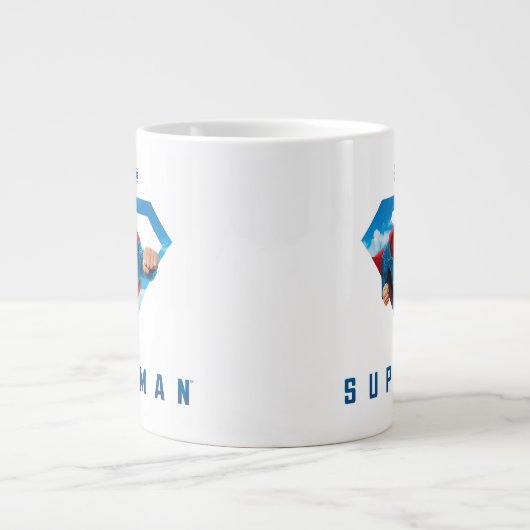 Man of Steel in Flight Grote Koffiekop (Voorkant)