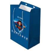 Man of Steel in Flight Medium Cadeauzakje (Achterkant Gekanteld)