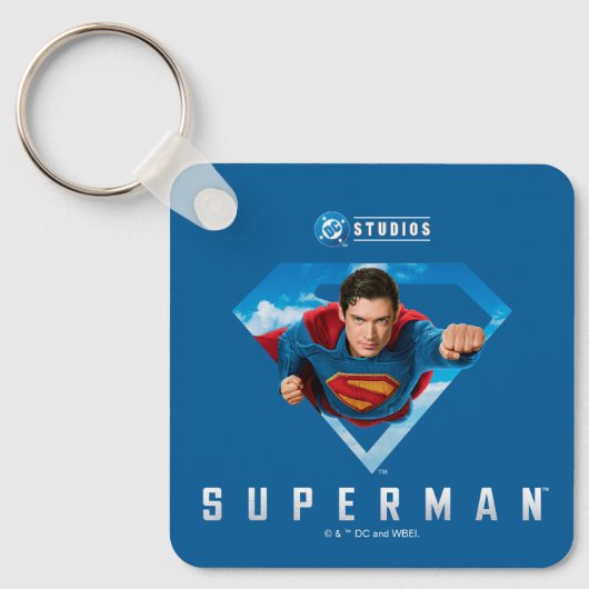 Man of Steel in Flight Sleutelhanger (Voorkant)