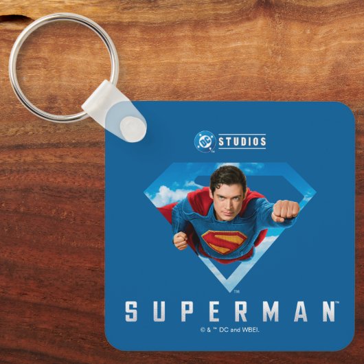 Man of Steel in Flight Sleutelhanger (Voorkant)