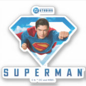 Man of Steel in Flight Sticker (Voorkant)