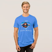Man of Steel in Flight Tri-Blend Shirt (Voorkant volledig)