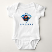 Man of Steel in vlucht Romper (Voorkant)