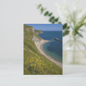Man of War Bay, Jurassic Coast, Lulworth, Dorset, Briefkaart (Staand voorkant)