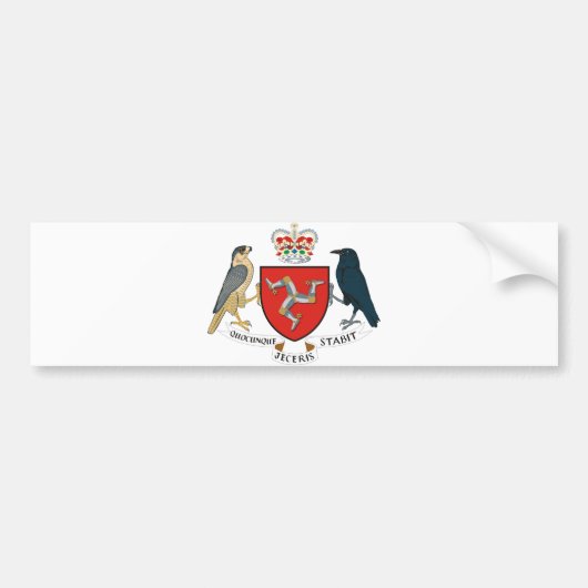 Man — Officieel wapendeklaag — Heraldry-symbool Bumpersticker (Voorkant)