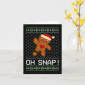 Man Oh Snap Kerstkoekje Kaart (Gele Bloem)