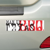 Man omhoog Bumpersticker (Op auto)